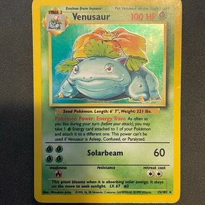 1999 Base Set Venusaur Holographic